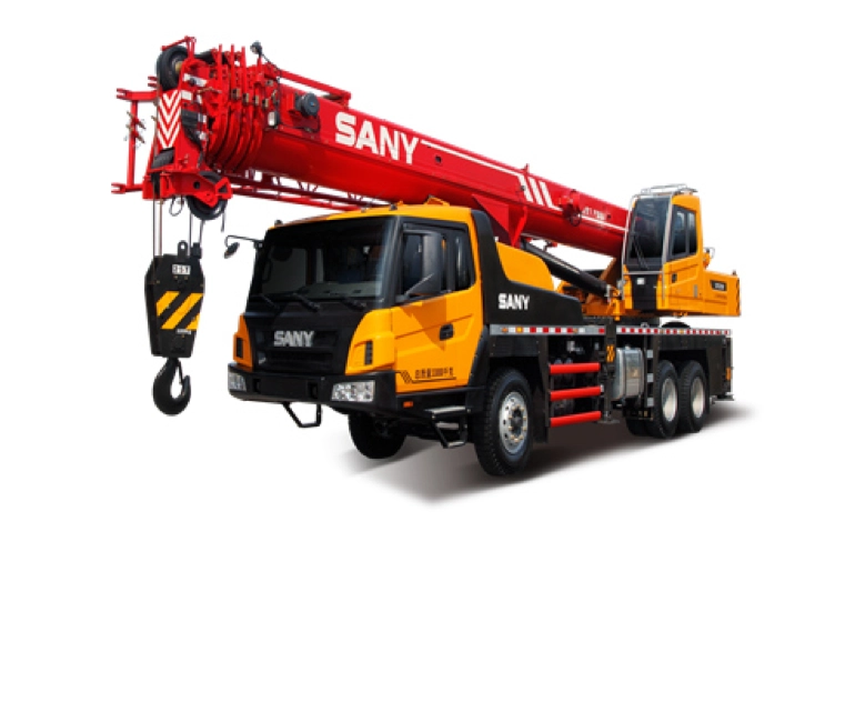 SANY truck crane features by high stability, driving flexibility, high lifting performance, simple structure and high efficiency with maximum lifting capacity ranging from 25t to 160t. The adjustable hydraulic system and intelligent electric control system make the truck cranes in high efficiency and low fuel consumptions.